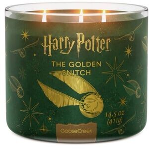 NWT Goose Creek Golden Snitch 3-Wick Harry Potter Candle